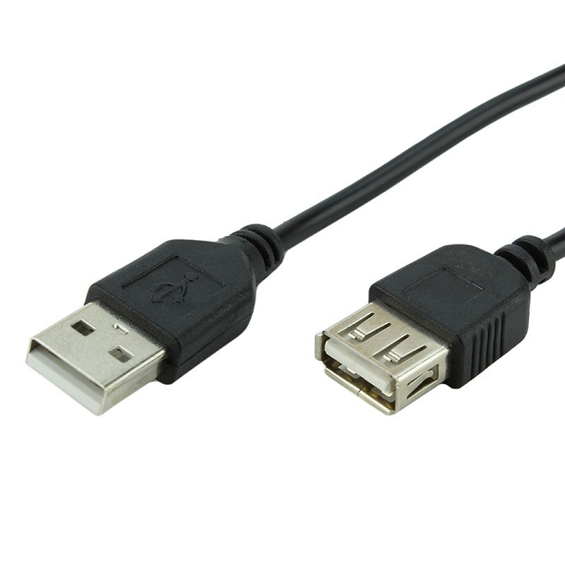 Cablu extensie USB 2.0, conector A to A, 1 metru, negru